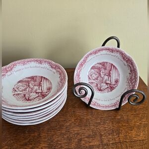 "Twas Night Before Christmas" Dessert Bowls Vintage- 2004